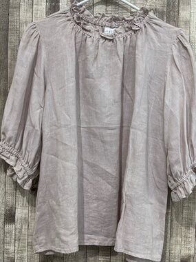 VELVET BY GRAHAM & SPENCER LINEN TOP